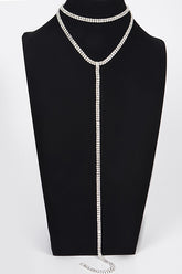 Shine On Me Double Layered Choker Necklace - Silver